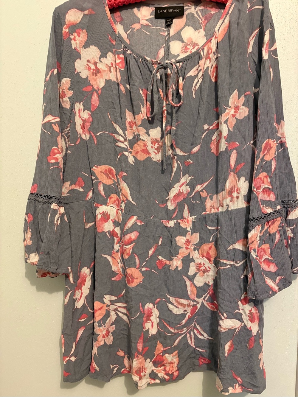 LANE BRYANT 18/20 ✨ plus size floral tunic blouse excellent condition